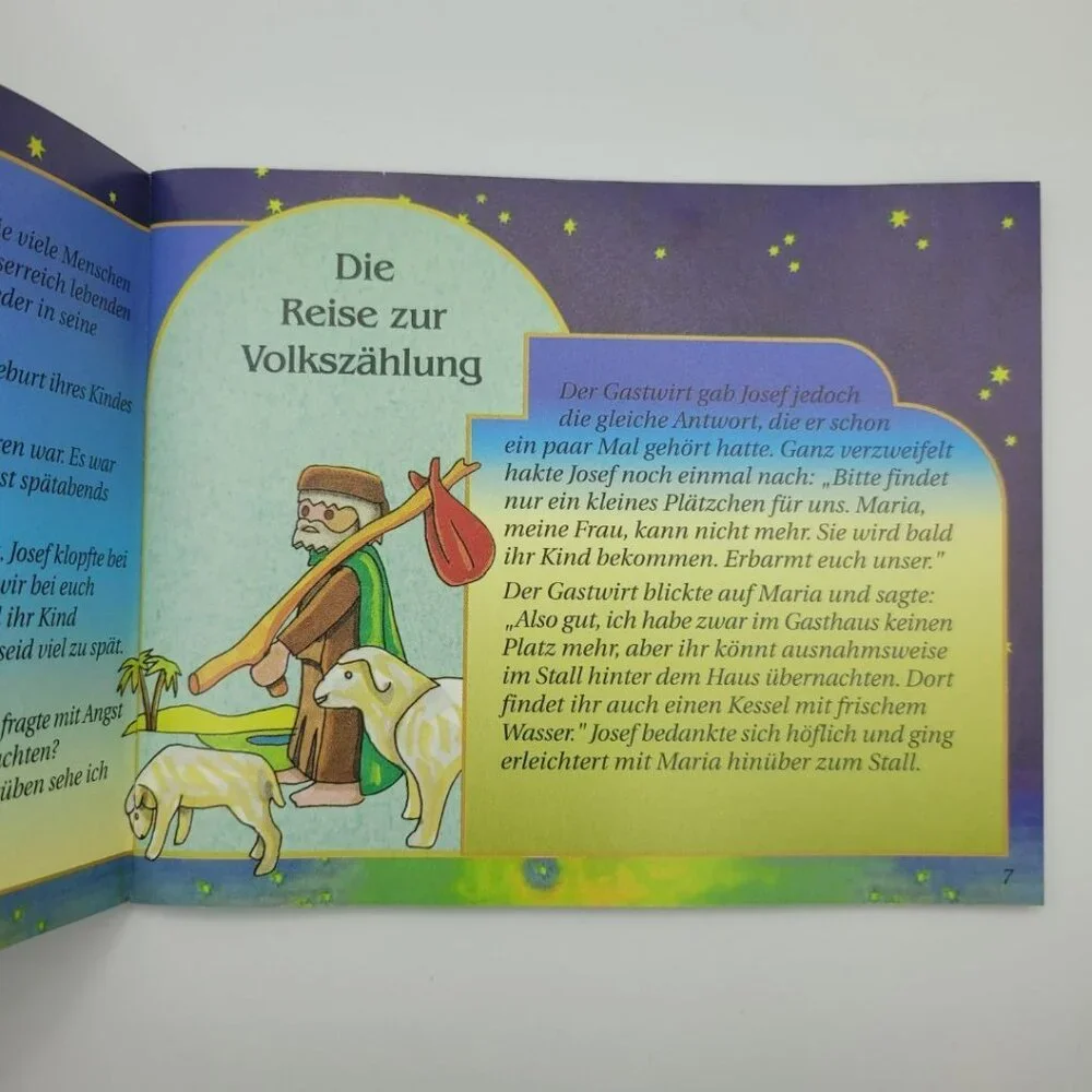 Playmobil Nativity Story Book For Set 3996 Multiple Language Christianity German